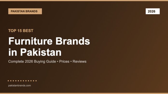Best Furniture Brands in Pakistan 2026 Guide