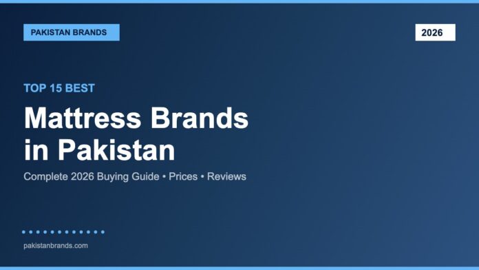 Best Mattress Brands in Pakistan 2026 Guide